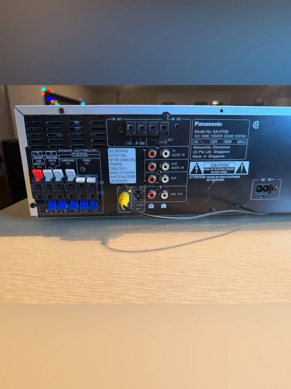 Panasonic SA-HT80 Vintage 5 DVD CD Changer Receiver High Performance Works Great - Picture 8 of 9